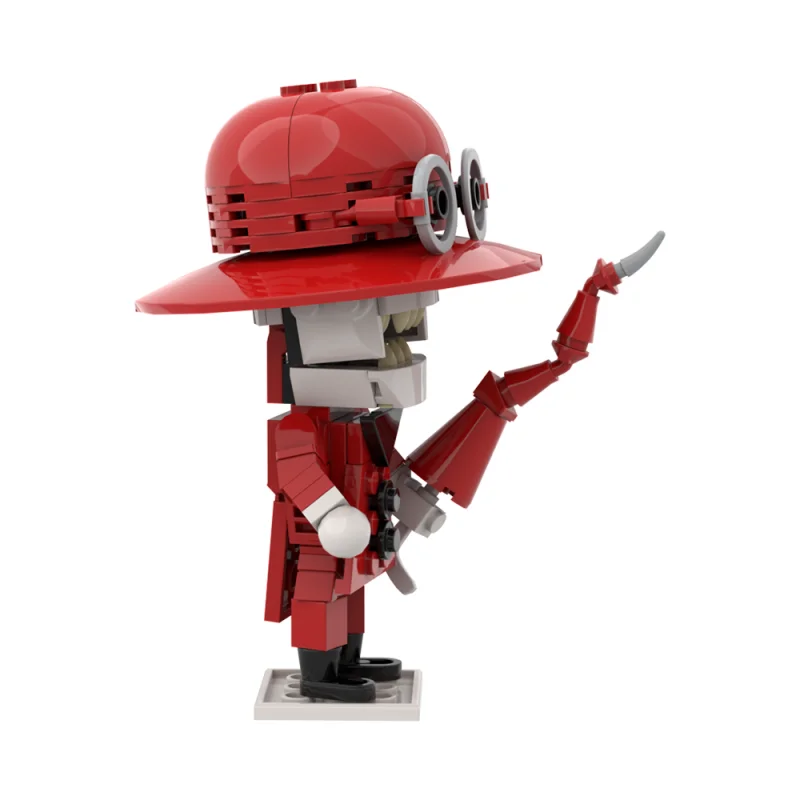 MOC Horror Movie The Crooked Man Model Building Blocks Red Devil Mini Figures Assembled Bricks Toys DIY Design Halloween Gift