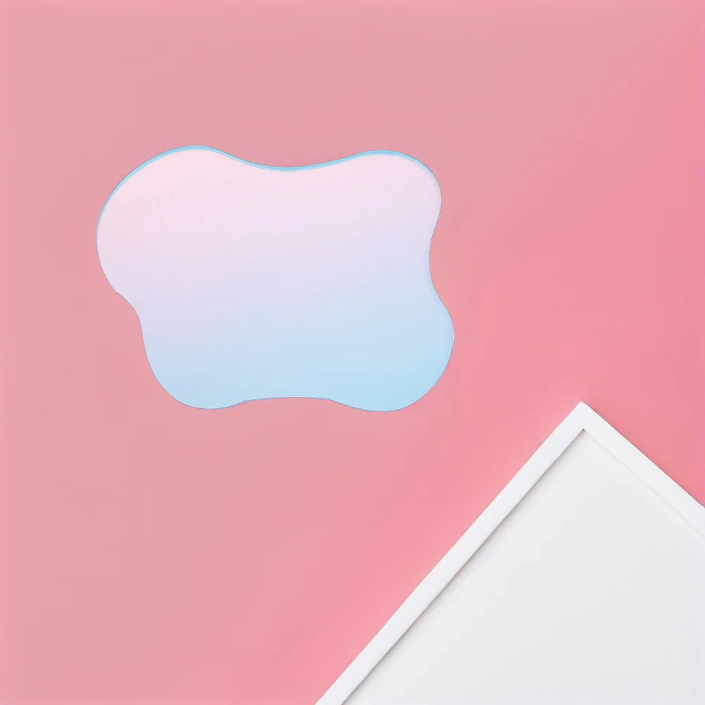 

3Pcs Transparent Acrylic Decorative Plates Coasters Stable Non Slip Cup Holder for Dining Table Office Coffee Desk Decor