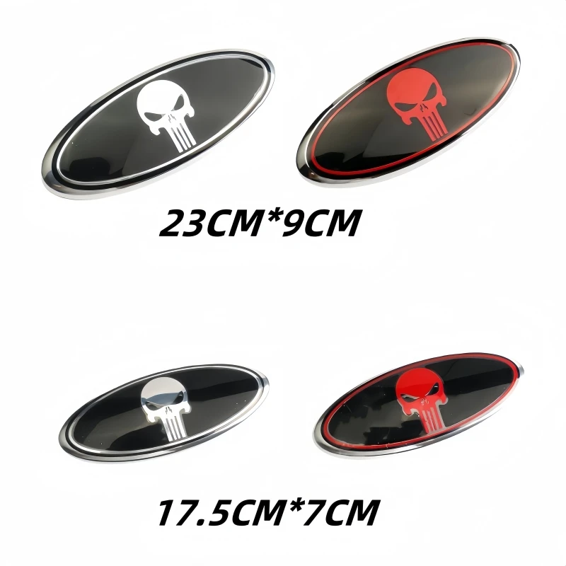 

9inch 23x9 7inch 17.5x7 ABS car logo Front Bonnet Emblem Badge Rear Trunk Sticker For F150 F250 Explorer Edge Accessories