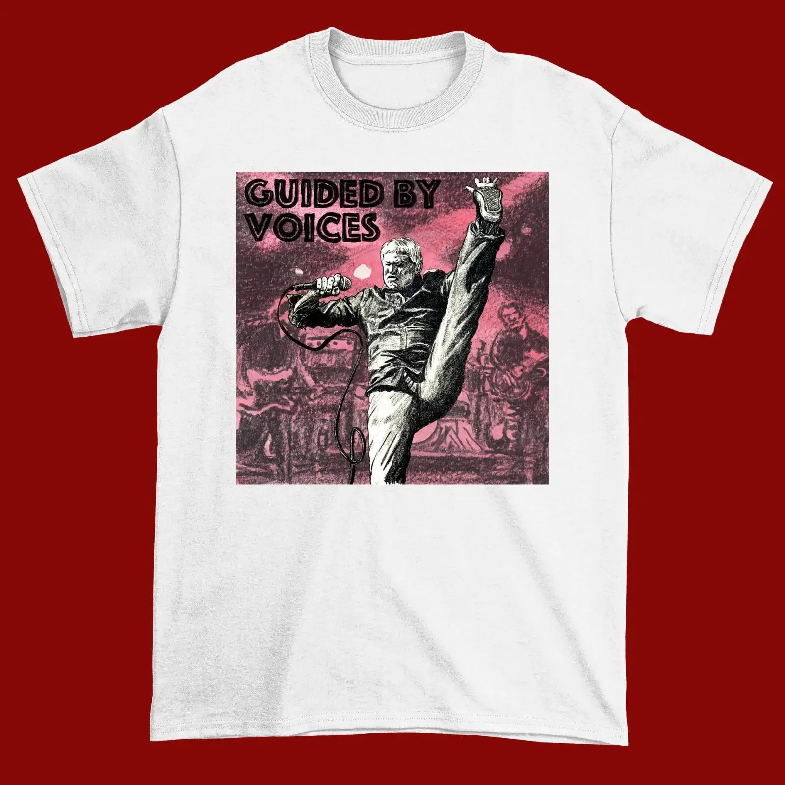 Guided By Voices White Cotton T Shirt Full Size S 5XL TH399 vintage Washed Top For Everyday Wear Comfortable Stylish Soft