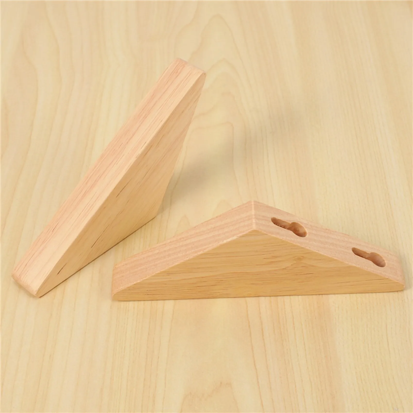 

ABWR-8Pcs Natural Wood Clothes Hanger Wall Mounted Coat Hook Decorative Key Holder Hat Scarf Handbag Storage Hanger Bathroom Rac