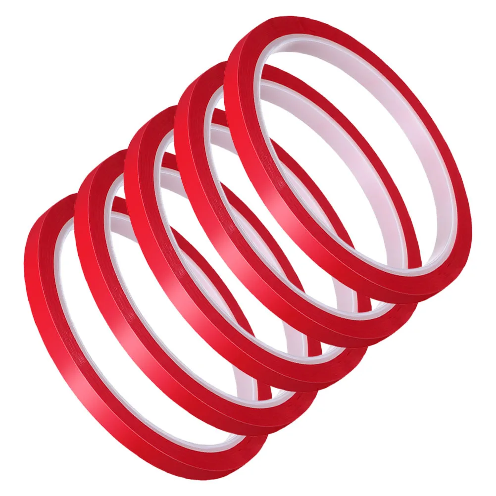 

5pcs Car Trim Waterproof Heat Resistant Automotive Vinyl Tape For Door Edges Windows Trunks Auto Body Sealing Striping Tape