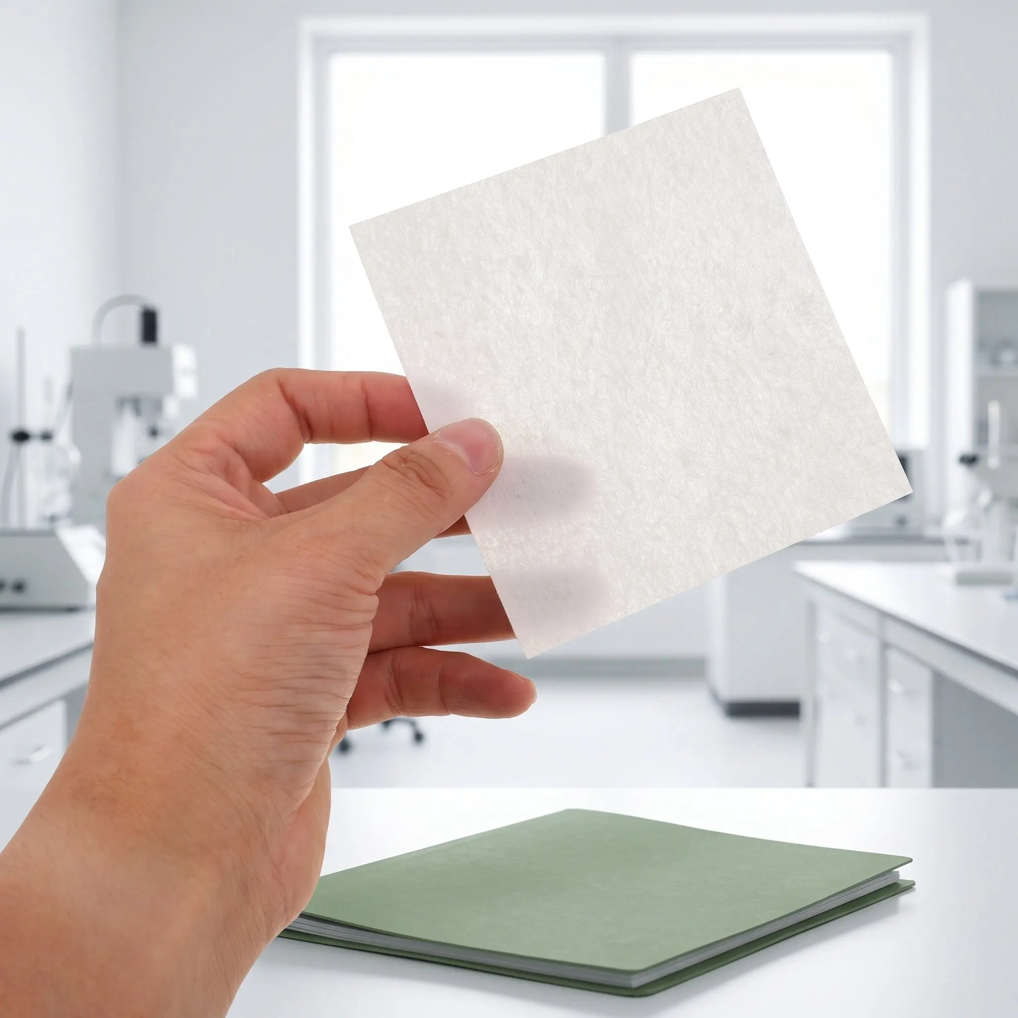 80Sheets Laboratory Qualitative Filter Paper Square White 3.94x3.94 Chemistry Experimental Filtration Analysis