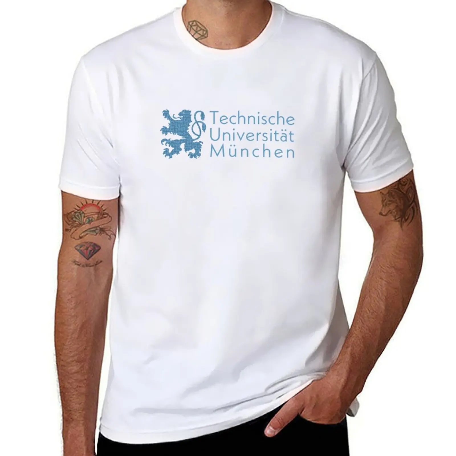 Camiseta de la Universidad Técnica de Múnich (Múnich), camiseta informal de verano de talla grande