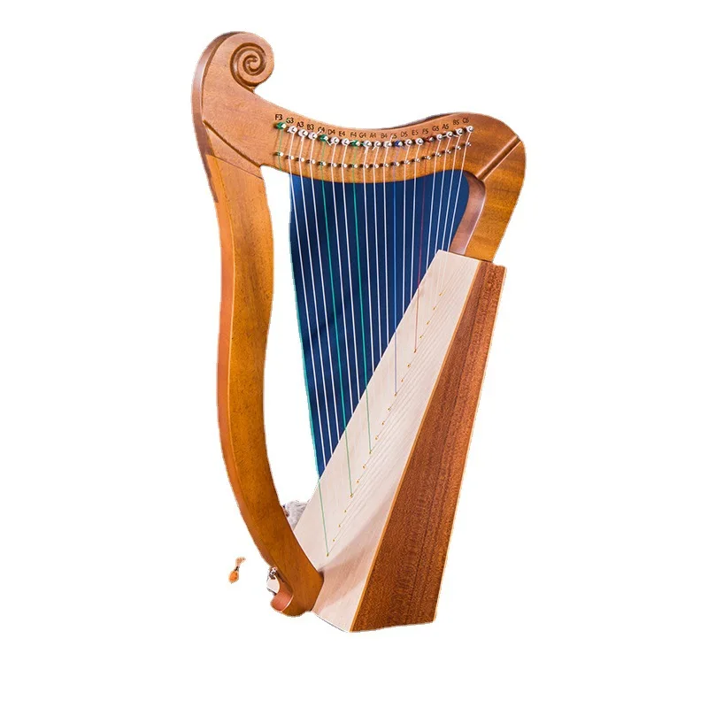 

Hooqu Wholesale Portable Small Lyre 19 Strings 15 Strings Konghou Easy Learn Harp Half Key Lyre 19 Musical Instruments Accessori
