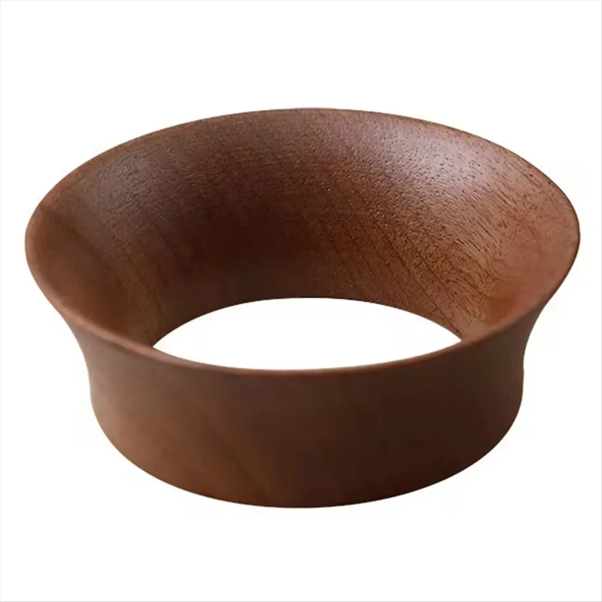 A72P 58mm Walnut Wood Espresso Dosing Cup - Coffee Brewing Funnel & Portafilter Dosing Ring Accessories