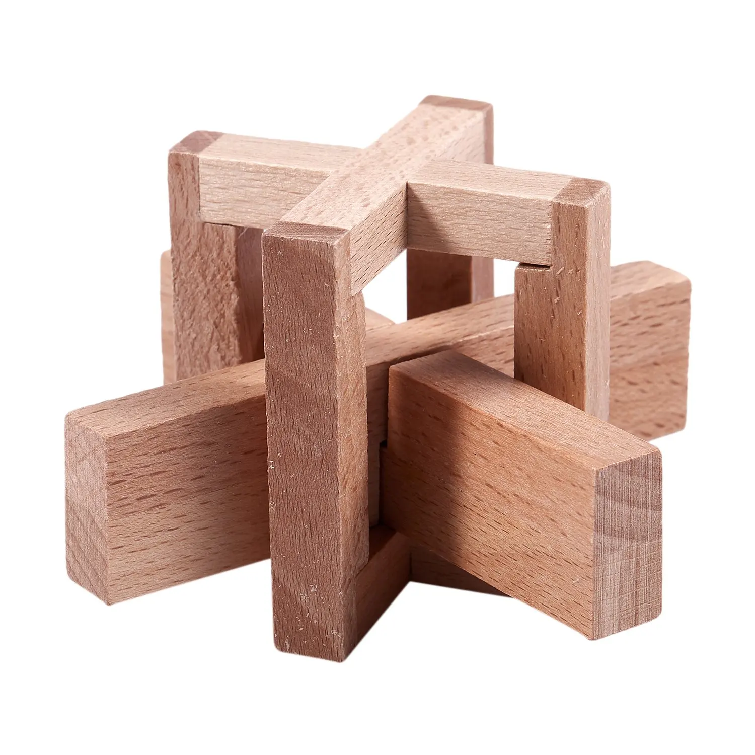 Wooden Siege Lock the Perplexing X in a Box Logic Puzzle Burr Puzzles Brain Teaser Intellectual Toy