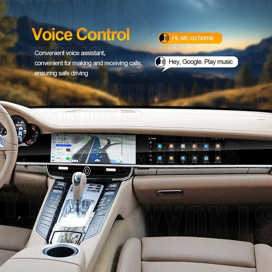 Dual Screen CarPlay For Porsche Panamera 2010-2017 Multimedia Video Playe Intelligent System Navigation GPS Upgraded Interactive