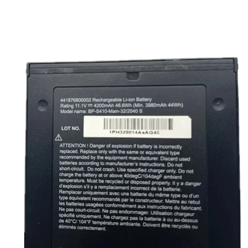 New Laptop Battery BP-S410-2nd-32/2040 S BP-S410-Main-32/2040 S for GETAC S410 semi-rugged notebook 11.1V 4200mAh