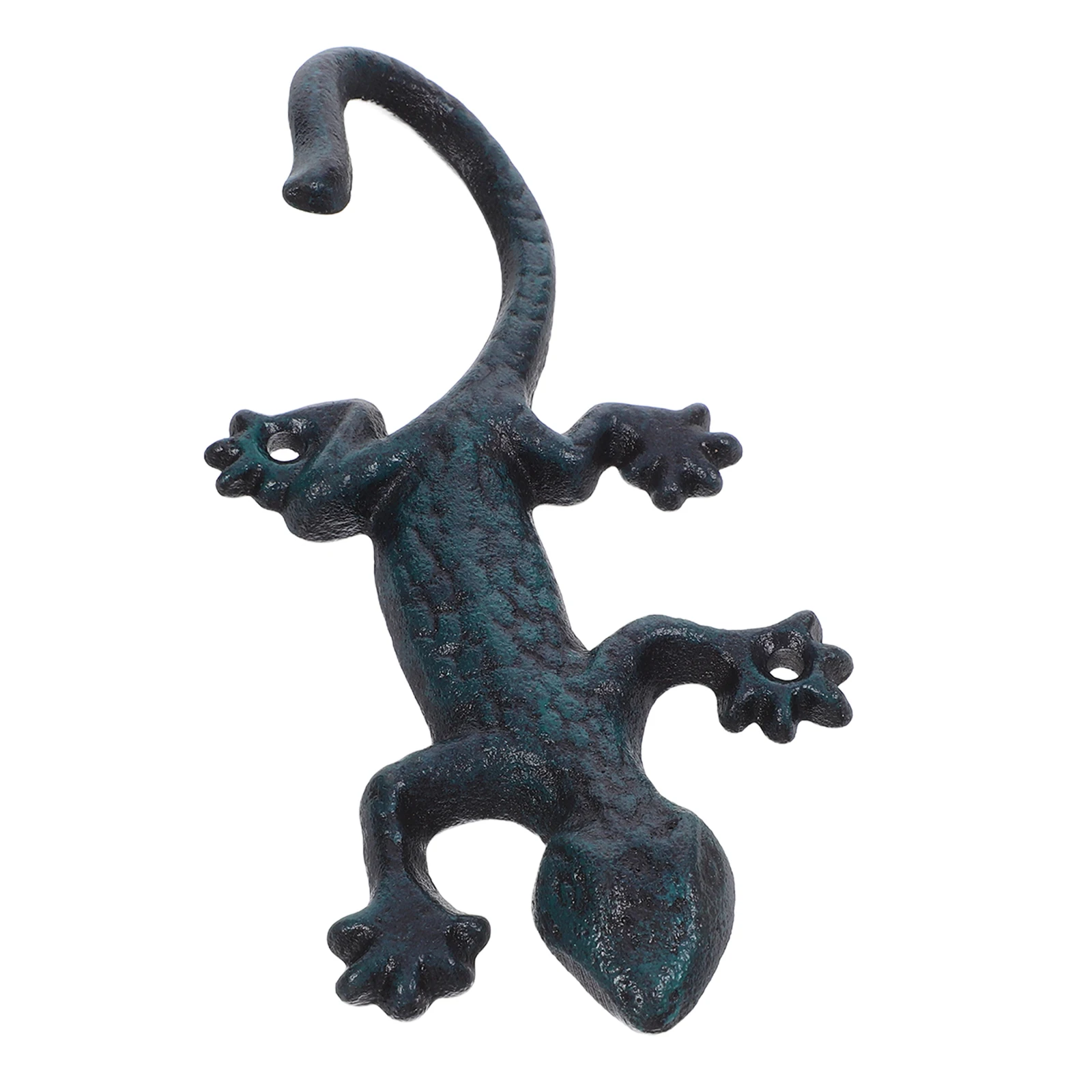

1PC Heavy Duty Iron Wall Hooks Gecko Shape Decorative Coat Rack Home Shop Hanging Accessories Creative Multi Purpose