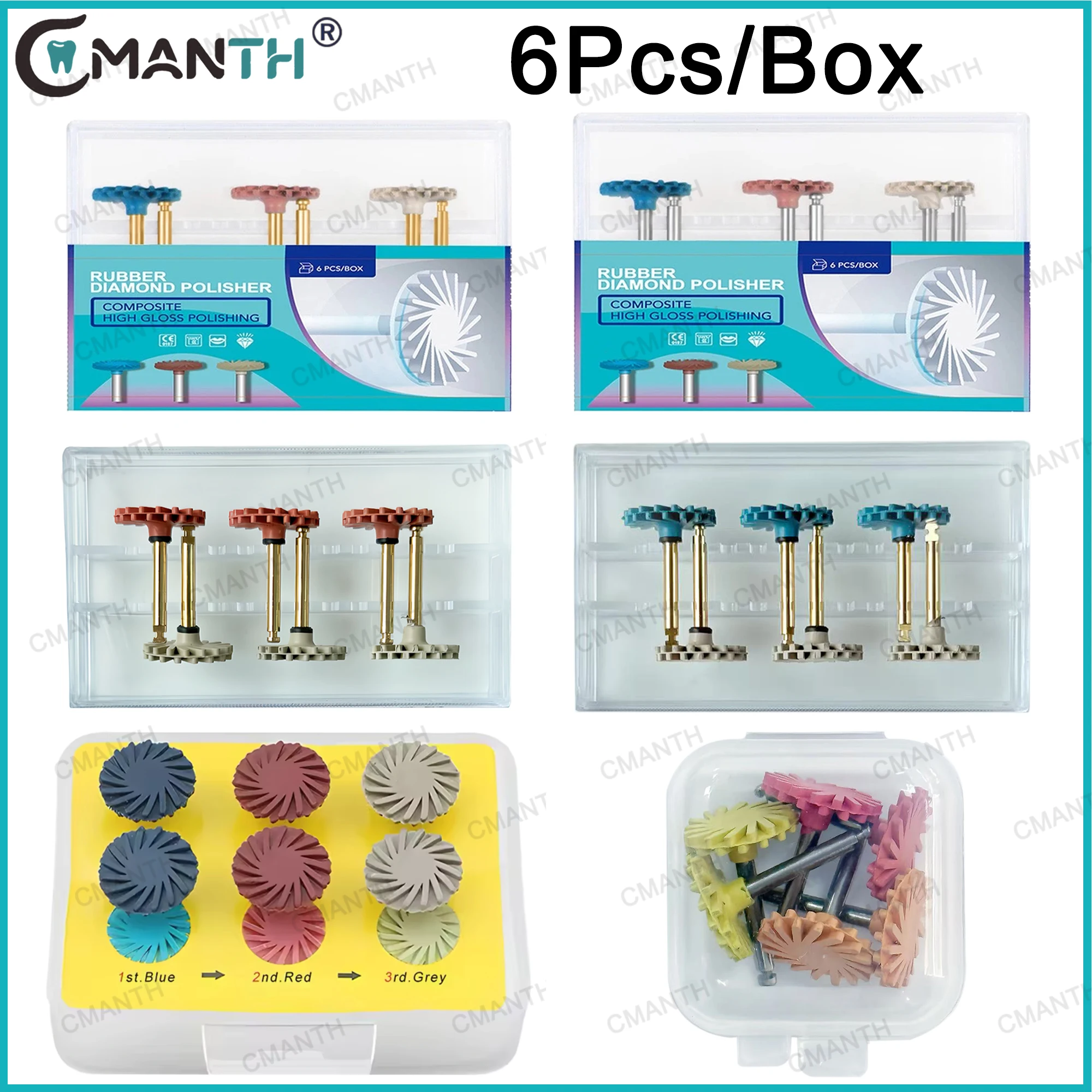 

Набор из 6 полировочных дисков для композитных материалов, 14 мм, для стоматологии, роторные шлифовальные инструменты, RA 2.35 мм