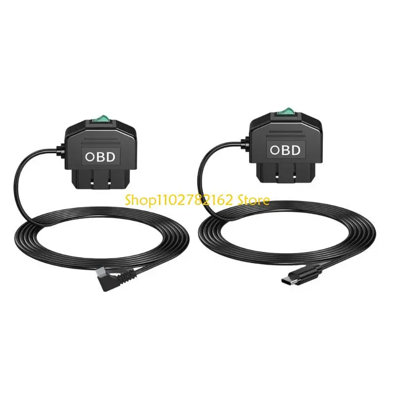 Cable alimentación para cámara tablero OBD eficiencia 547B con conversión 12 V a 24 V y características