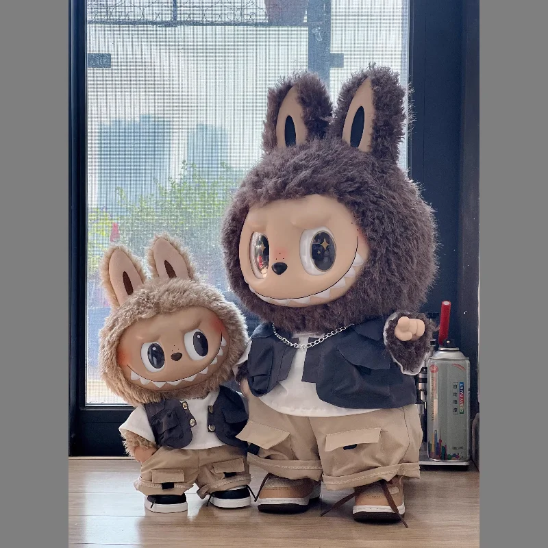 

For Zimomo Workwear Set Vinyl Doll 58cm Labubu Big Leader Doll Clothing Replacement Only Doll Clothes No Doll