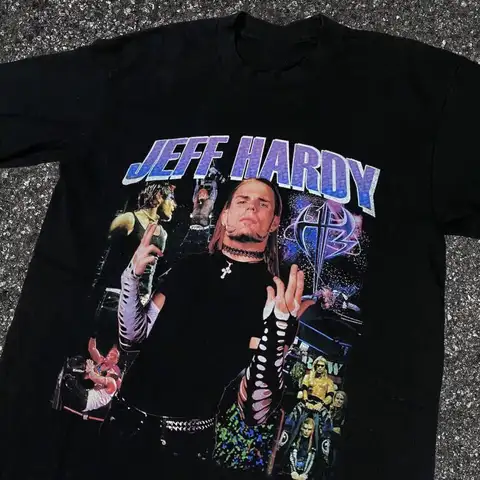 Het trendig Jeff Hardy svart bomull storlek S-4XL T-shirt unisex TT385 8 best sales Jeff Hardy-skjorta - №7
