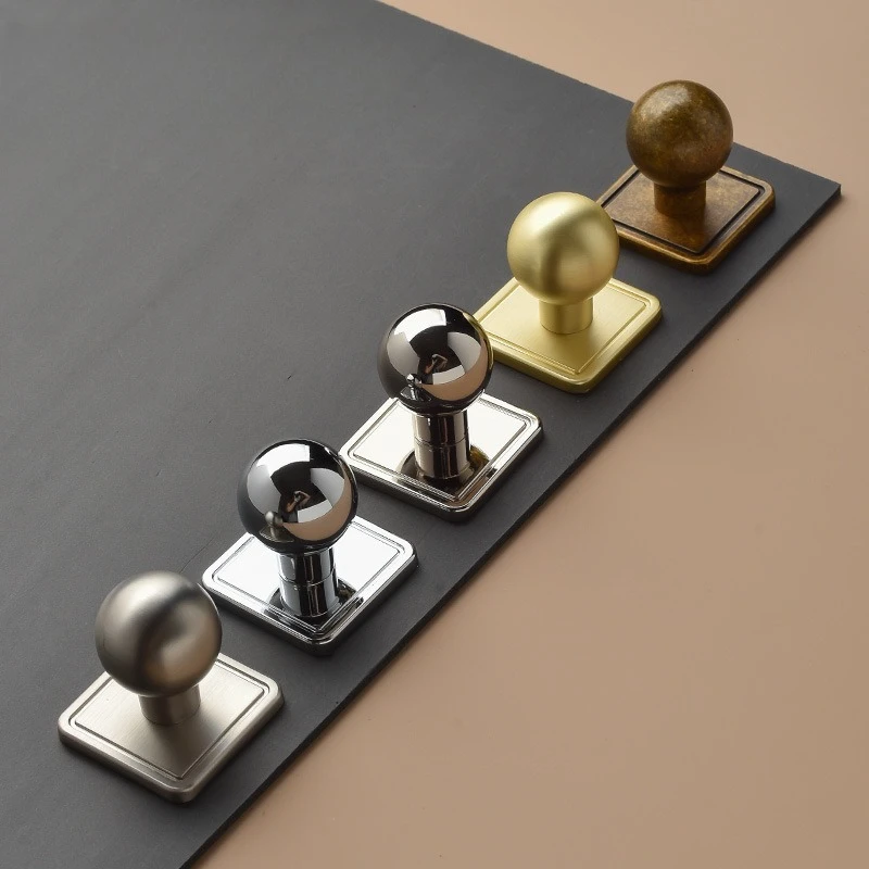 American Style Silver Cabinet Knobs Modern Minimalist Drawer Pulls for Wardrobe Shoe Cabinet Kitchen