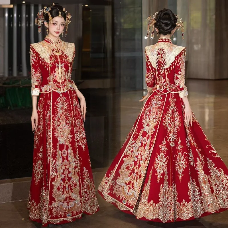 

Heavy Industry's new dragon and phoenix gown is a traditional Chinese wedding dress for going out