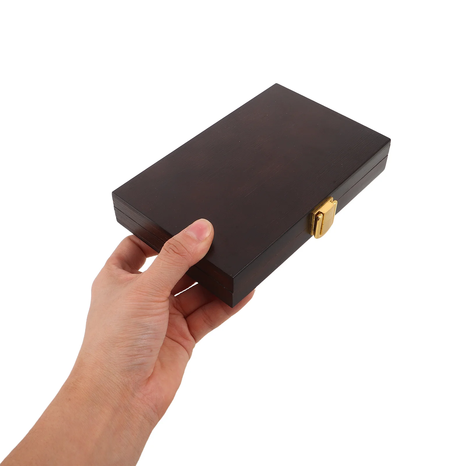 

Portable Wood Watercolor Palette Box Black Walnut 36 Half Pan Mixing Tray Paint Organizer for Travel Portable Paint Box