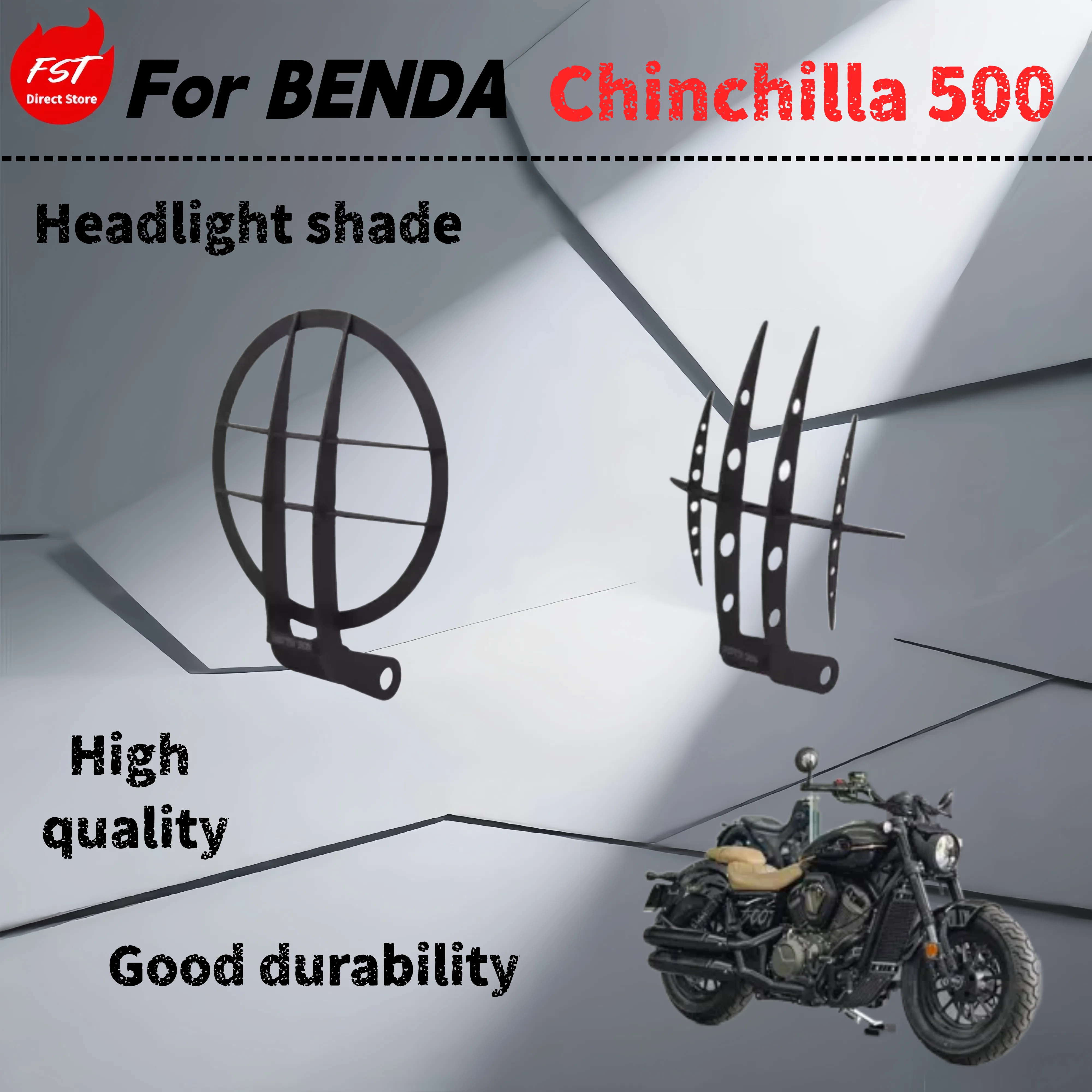

For Benda Chinchilla 500 retrofit retro original car headlight mesh fence shade protective cover accessories
