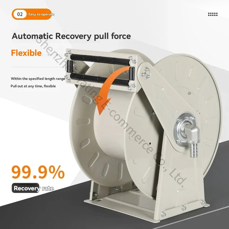 New Automatic Telescopic Tube Roller 6 Minutes 1 Inch Car Mounted Diesel Oil Pipe 10 Meters 15 Meters 20 Meters Storage Tray