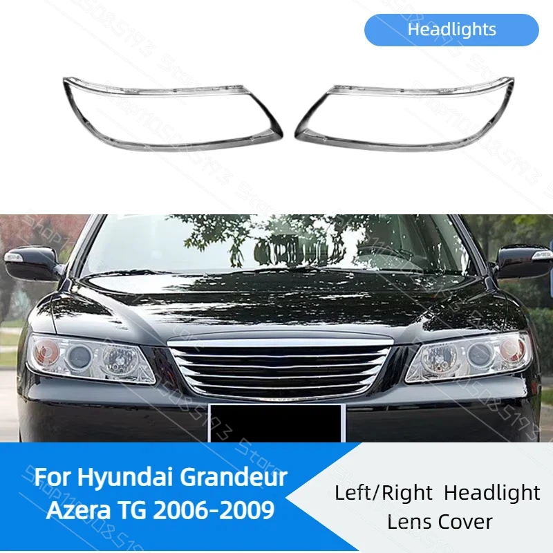 Car Headlamp Housing Transparent Cover For Hyundai Grandeur Azera TG 2006-2009 Auto Headlight Shell Cap Glass Replace Lens Case