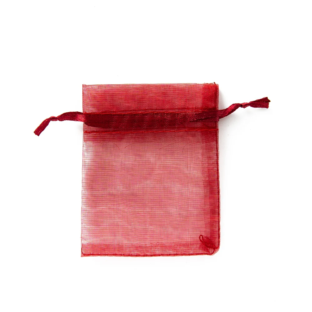 50 Stück transparente Organza-Geschenk-Kordelzug mit Schmuckbeuteln, Display-Verpackung, Weihnachten, Süßigkeiten, Hochzeit, Party, Festival, Mullbeutel