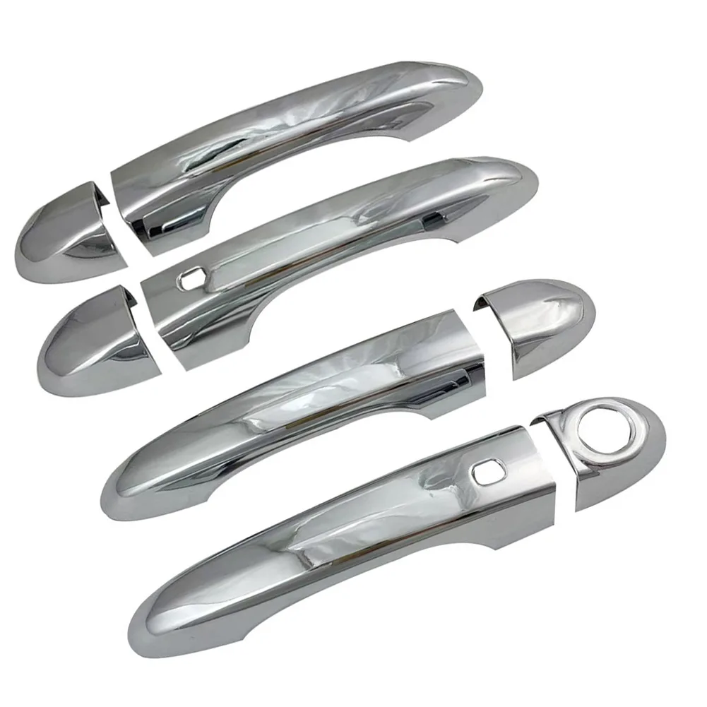 

4PCS For FIAT For 500X 2016-2023 Exterior Door Handle Cover Silver, Black, Carbon Fiber TTexture Anti-scratch Decorative Cover
