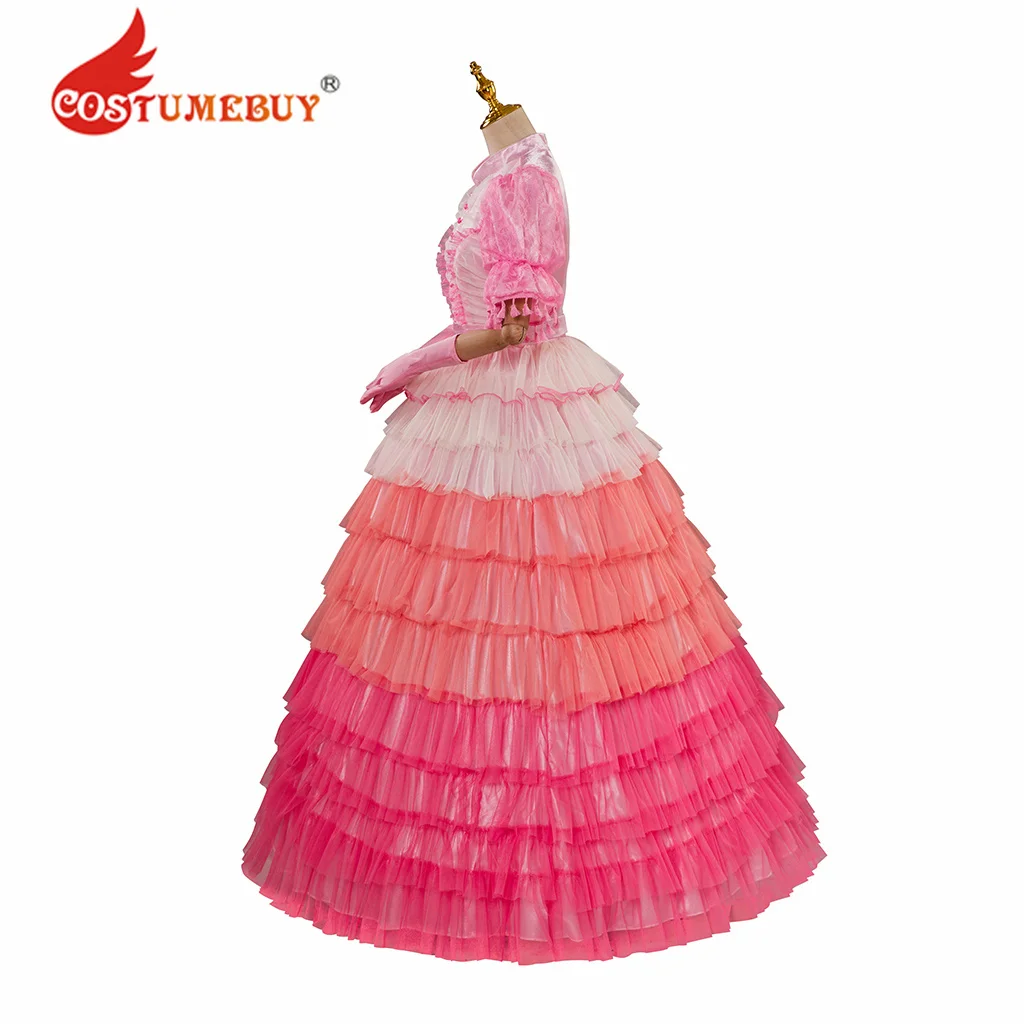 Firefly Kaylee Cosplay Costume Kaylee Frye Fluffy Pink Shindig Dress Women Prom Fairy Dress Halloween Party Gown