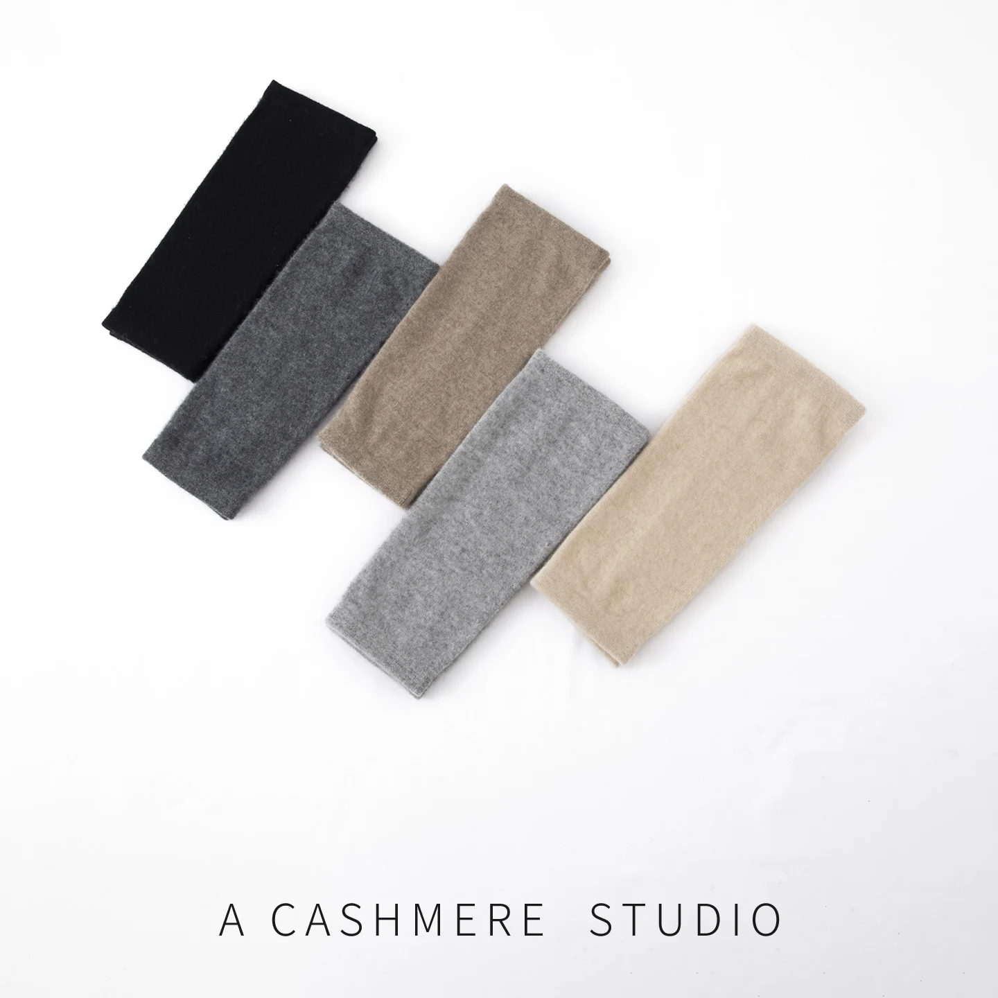 Genouillères sans couture en tricot pur cachemire pour dames, monochromes, imitées, protection des mollets, mode, automne et hiver