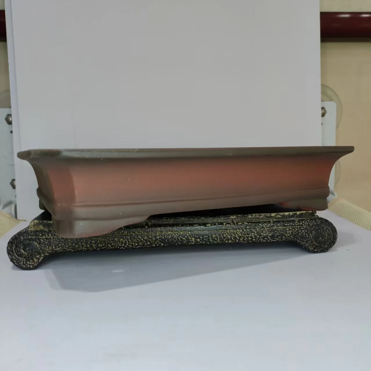 Classic Rectangle antique style Unglzed Shallow Bonsai Pot