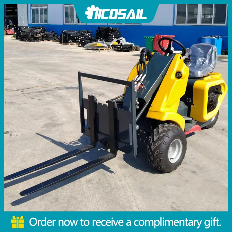 

Модернизированный трехколесный погрузчик для бездорожья: внедорожные шины и сверхъяркие светодиодные фары