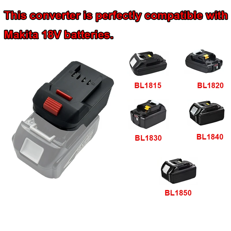 Battery Converter Battery Adapter For Makita 18V Li-Ion Batteries Converts to Lidl Parkside X20V Power Tool Adapter Converter