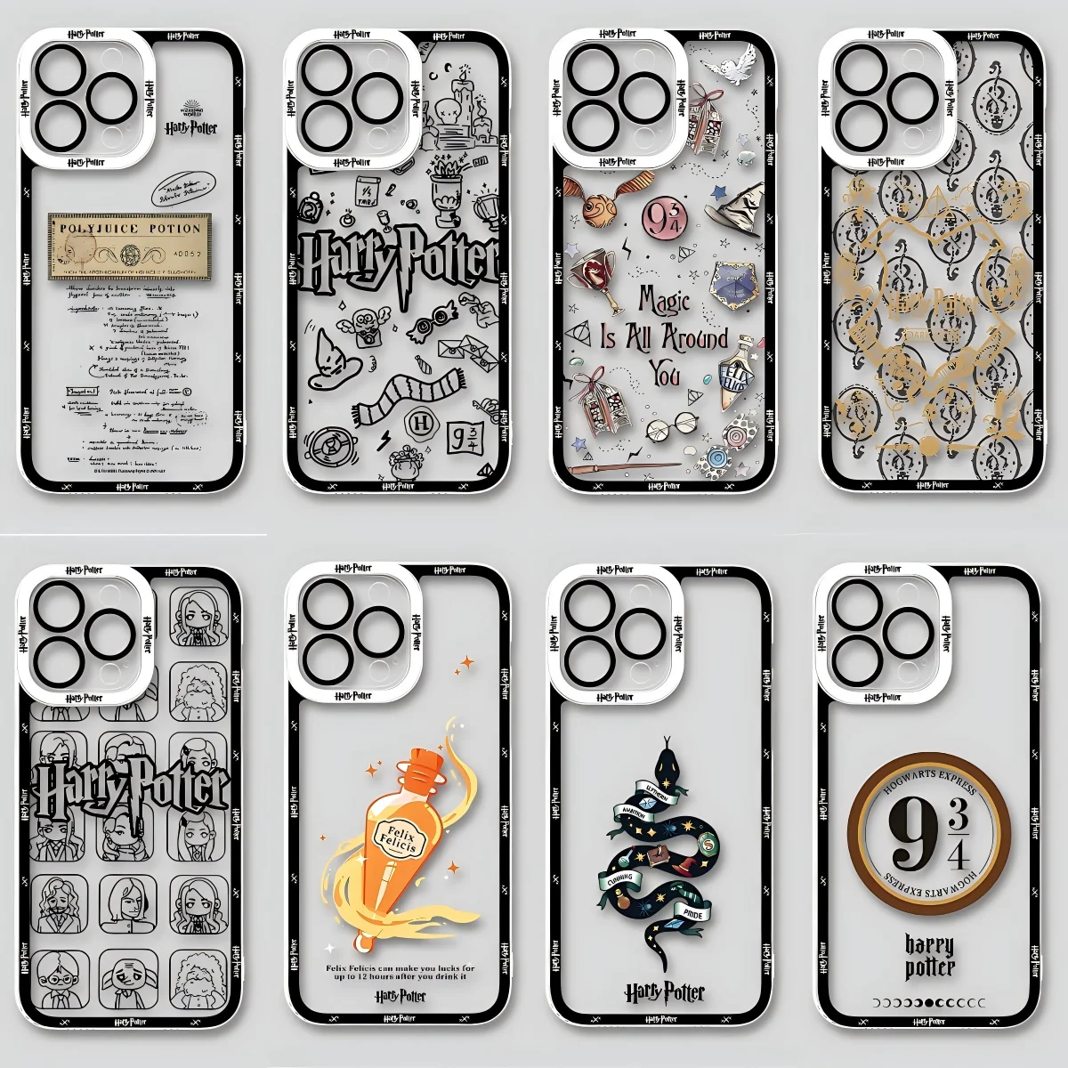 Art Potters Wand Harries Phone Case For iPhone 17e 17 16e 16 15 14 13 12 11 Mini Air Pro Max X XR XSMax 7 Plus Transparent Soft