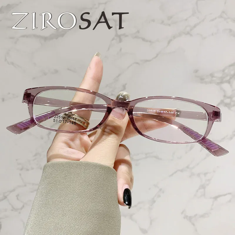 ZIROSAT 22512 New Non-magnetic tr90 Myopia Glasses Retro Square Optical Prescription Eyeglasses Frame For Men Or Women