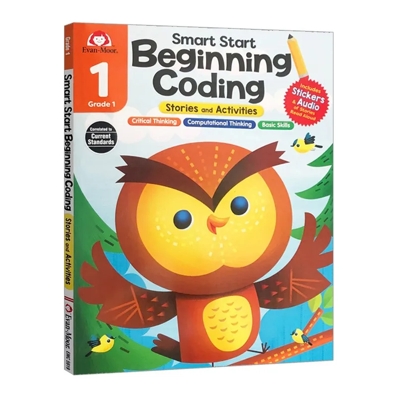 

Evan-Moor Smart Start Beginning Coding, Grade 1,aged 5 6 7 8, English book 9781645141556