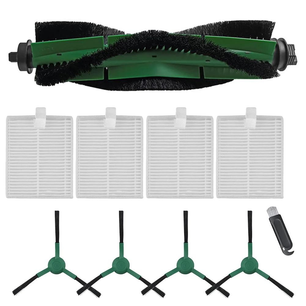 Main Brush Side Brushes And Filter Replacement Kit For Roomba 105 Compatible For Essential Y0140 Q0520 Series