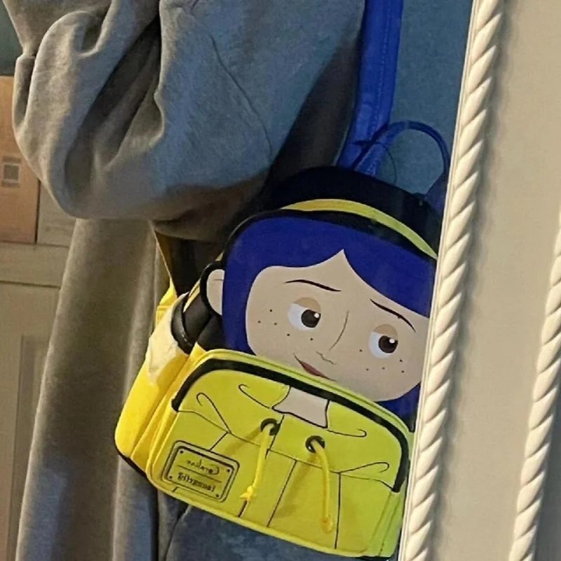 2024 Hot Disney Neca Coraline Stitch Mini plecak akcesoria zewnętrzne plecak dla dzieci prezenty festiwalowe dla dzieci zbieraj zabawki