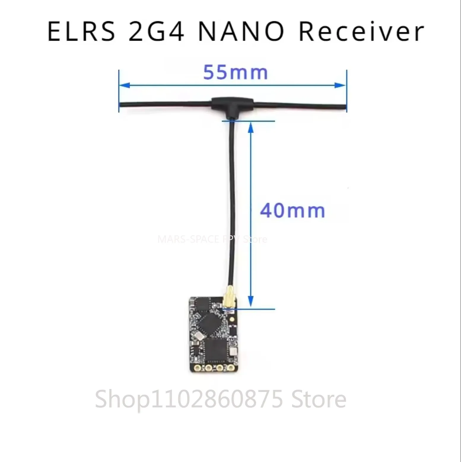 

10 шт. ELRS 2,4 ГГц NANO ExpressLRS Приемник ELRS дальнего действия BETAFPV NANO 2400 RX для RC FPV гоночного дрона дальнего действия