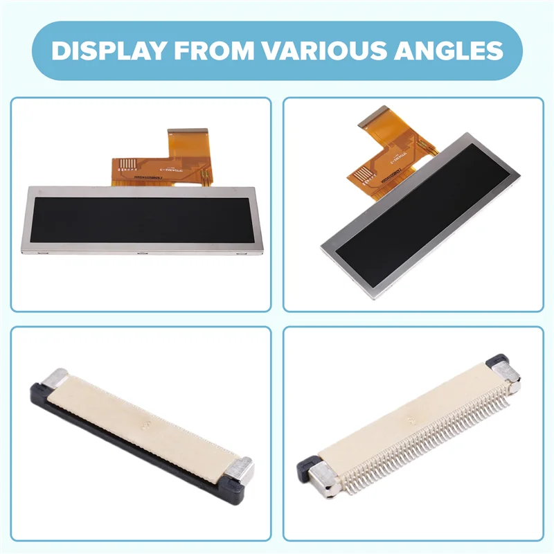 ABZW Iot Compatible 3.9 Inch Color TFT LCD Bar Module, 480X128 Pixel Display With Free FPC Connector