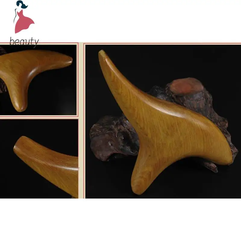 Masajeador Trigeminal de madera, herramienta de reflexología de madera fragante para el cuerpo, cuello, circulación sanguínea, terapia de SPA