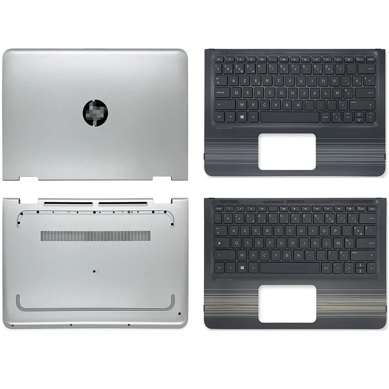 

NEW For HP Pavilion X360 M1-U Series Laptop LCD Back Cover Palmrest With Keyboard France Belgium Bottom Case A C D Cover