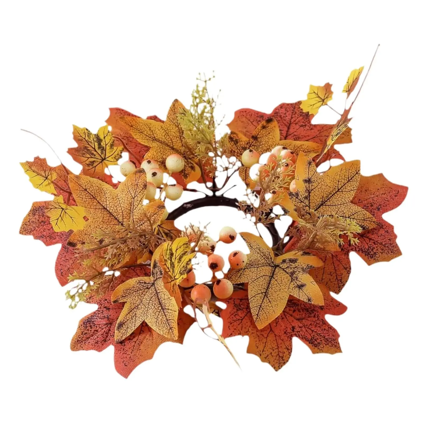 Decorative Wreath, Fall Wreaths for Front Door Outdoor Fall Decorations for Porch Autumn Large Wreath for Halloween