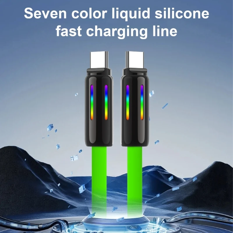 USB C to USB C Cable 100W 240W/5A Quick Charging Fast Charging 480Mbps Transfer Data Cable for Smartphones Tablets Laptops