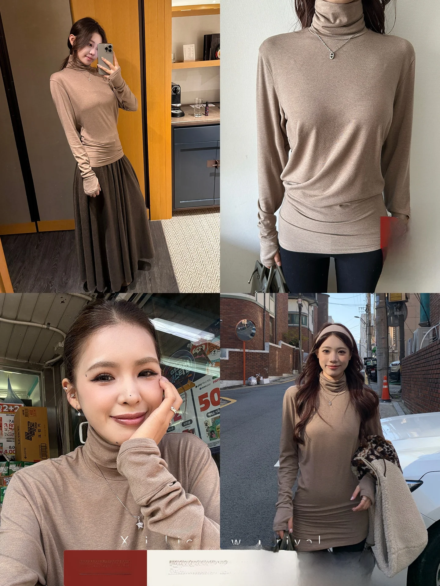 

Xzichic Women's Long Sve T-irt Merino Wool Lyocell Fiber Skin-friendly Autumn Winter Warm Base Layer Top Casual Sle