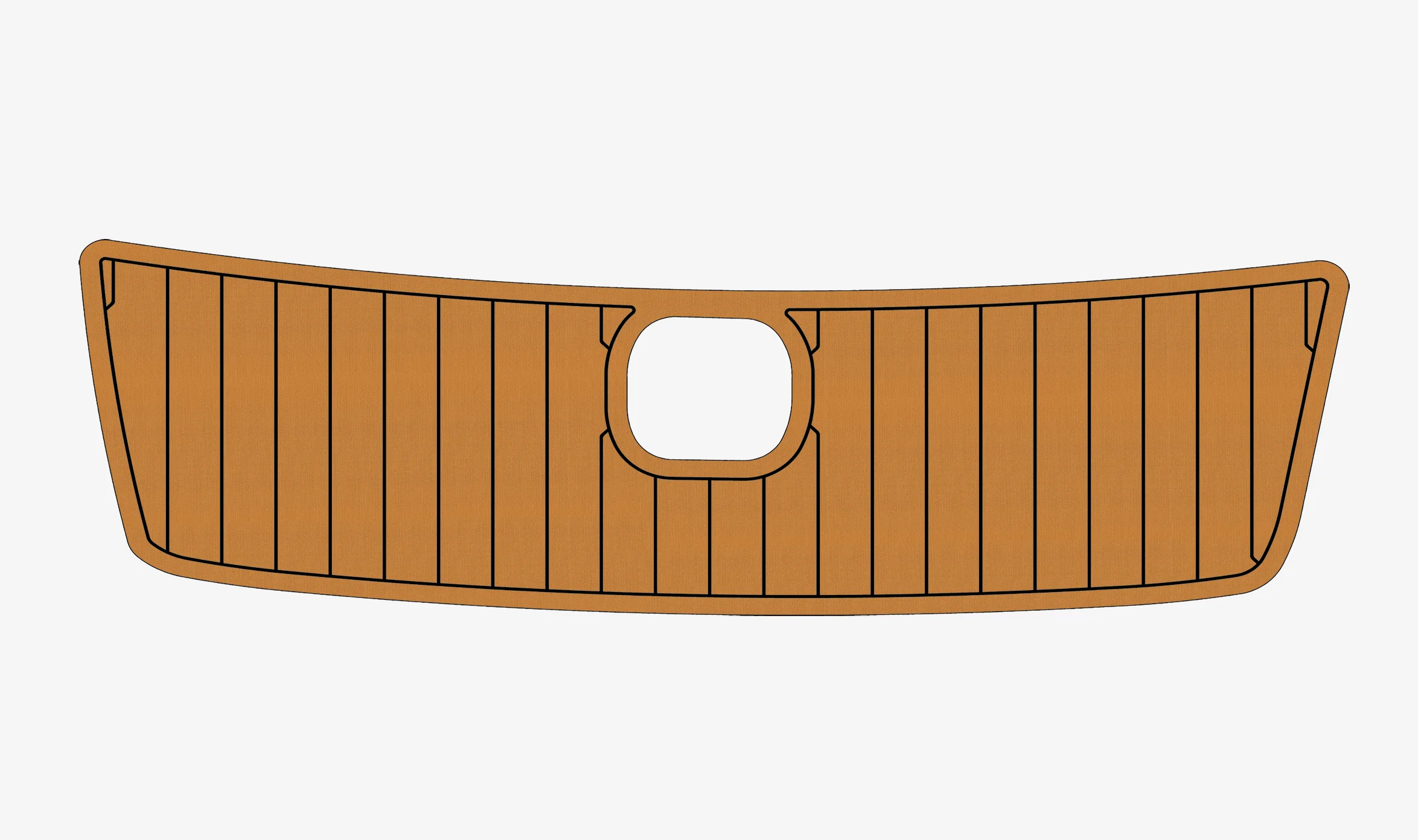 Non-Slip EVA Faux Teak Marine Mat Self-Adhesive 6mm Yacht Cockpit Pad for 2005 Malibu iRide Boat Decking Easy Install