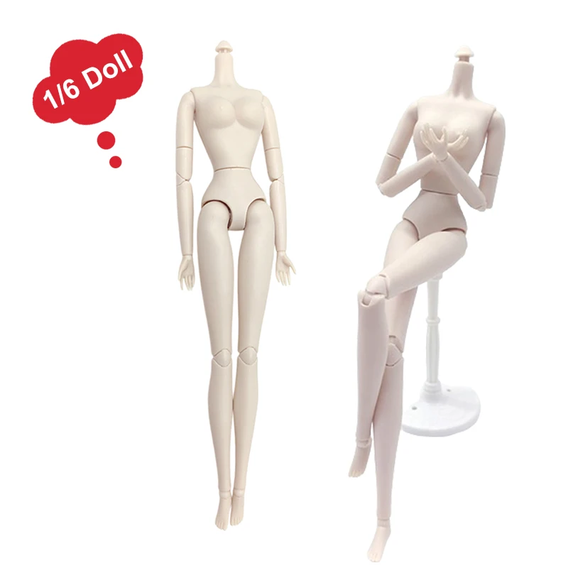 

1/6 Doll Body Movable Jointed Nude For 30cm High Jointed Doll Body Fashion White Skin Doll Figure Model For Girl Toys