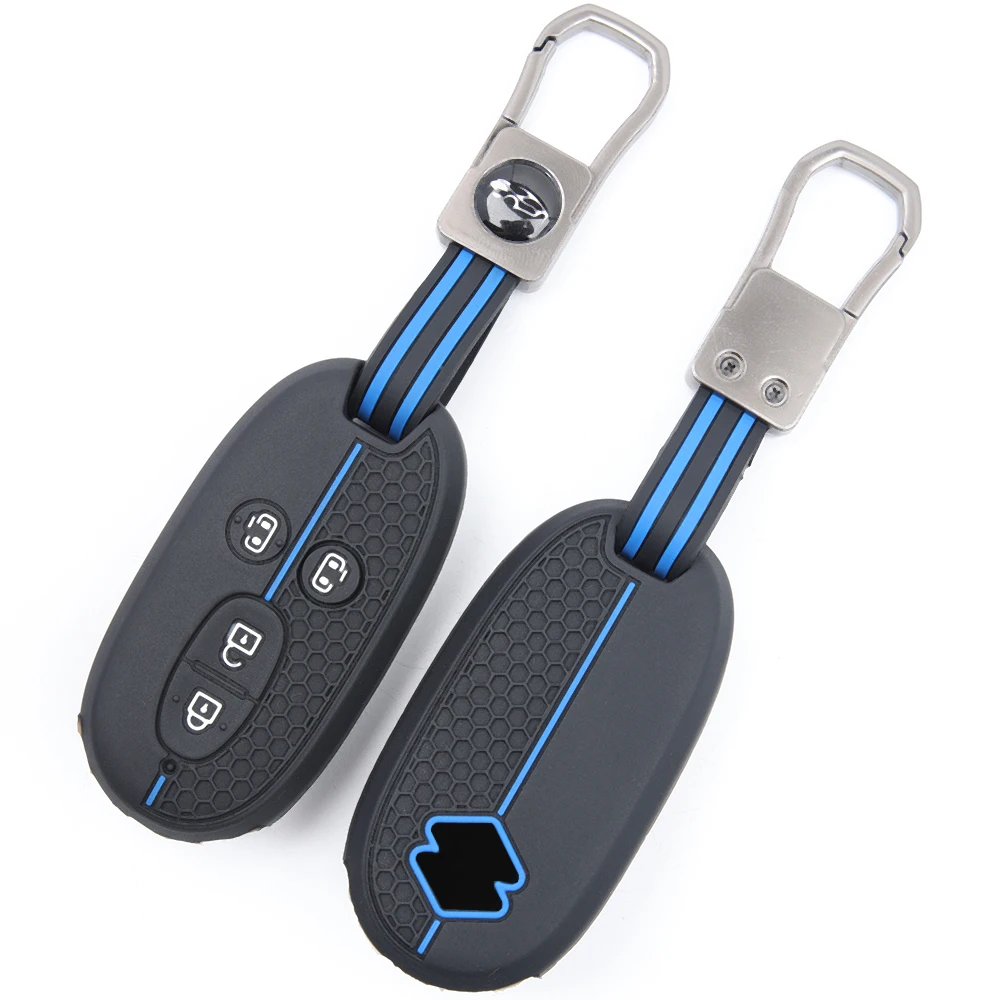 For Suzuki Wagon R Every Hustler Palette Solio Alto Lapin Spacia Protective Silicone Remote Key Case Swivel Clip Strap Premium