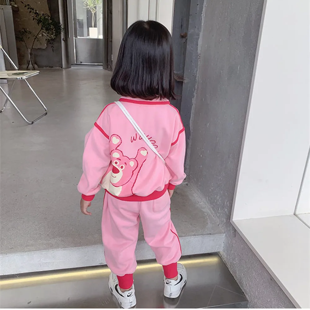 Girls Clothes Set New Spring and Autumn Clothes Children\'s Sweater Pants 2-piece Suits For Girls Baby Sports Suits