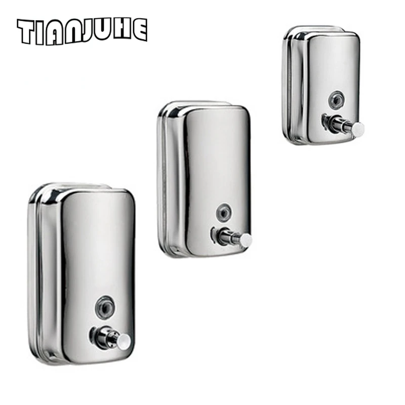 Commercial Soap Dispenser Wall Mount Stainless Steel Soap Dispenser for Bathroom with Premium Anti-Leak Pump and Corrosion-Proof