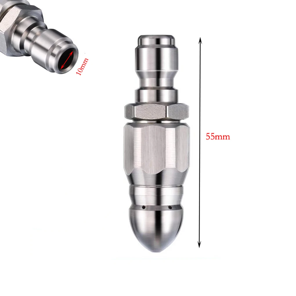 Water Jet High Pressure Sprayer Nozzle Clean Sewer 1/4