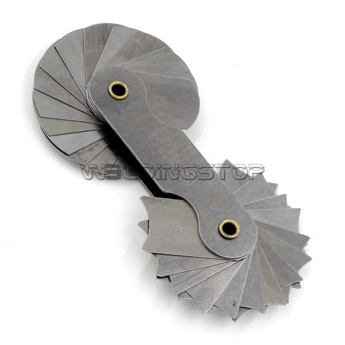 Radius gage Gauge Fillet set R15-25mm Concave Convex Arc and Internal External 32 Pieces